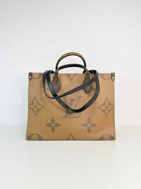Louis Vuitton OnTheGo MM Giant Monogram Empreinte Leather Tote Bag
